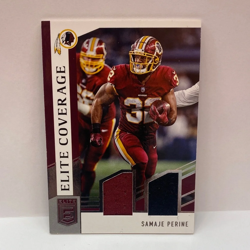 2018 Donruss Elite Samaje Perine Redskins Worn Patch #EC-26 (077)